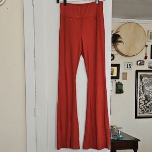 Rust Flare Pants